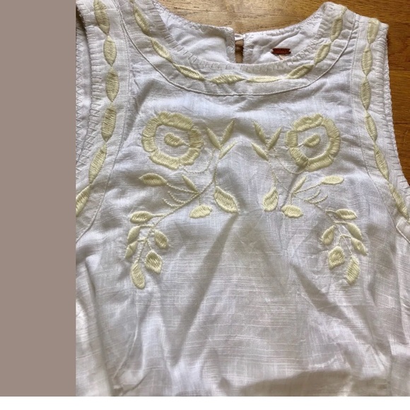 Free people bird embroidered dress NWOT SZ 2 - Picture 4 of 8